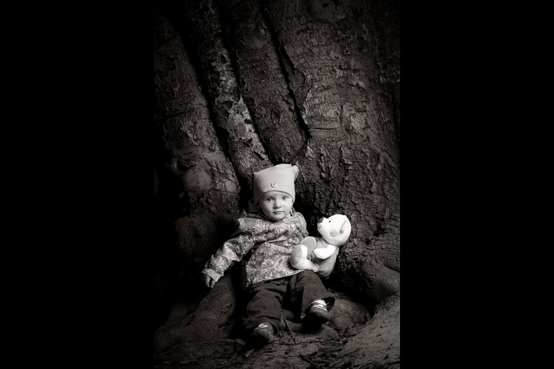Baby with tree